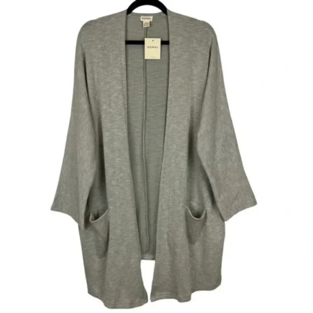 NWT Donni Anthropologie Slouchy Ribbed Duster OS